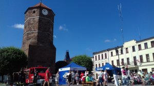 rynek w Żninie i przygotowania do akcji