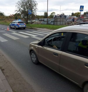 przejście dla  pieszych na ulicy Dworcowej w Żninie, gdzie doszło do potrącenia