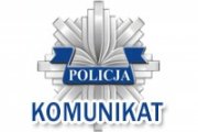 Gwiazda Policji z napisem komunikat