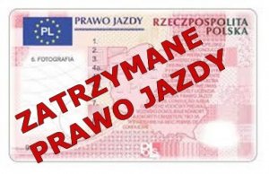 obrazek przedstawia zatrzymane prawo jazdy