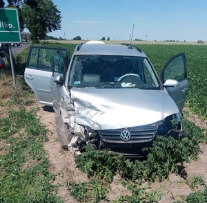 Uszkodzony pojazd marki Volkswagen