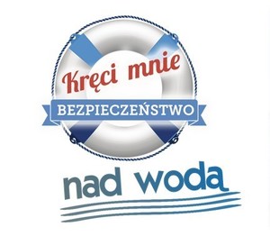 Logo akcji kręci mnie bezpieczeństwo nad wodą