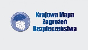 napis Krajowa Mapa Zagrożeń Bezpieczeństwa wraz z logo