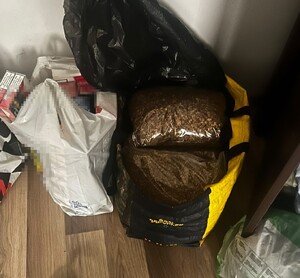 tytoń przechowywany w torbie